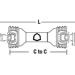 Bondioli & Pavesi Snow Blower Thrower Driveline W/Shear Bolt Clutch Part No: A-CS53518, ECC5385, A-50053123, A-76678, 06-0002, 76734